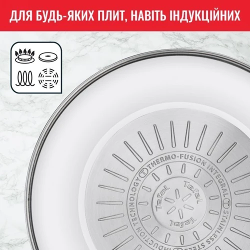Сковорода Tefal Intuition ВОК 28 см (B8171944): Материал корпуса нержавеющая сталь