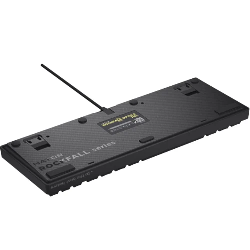 Клавиатура HATOR Rockfall 2 Optica TKL Black Switch Black (HTK-730): Количество клавиш 87