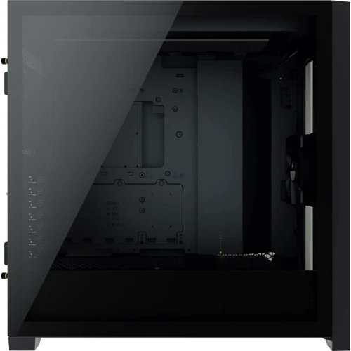 Корпус Corsair 5000D Tempered Glass Black (CC-9011208-WW): Материал передней панели пластик