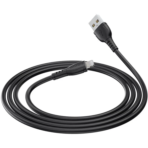 Кабель Borofone USB Cable to Lightning Triumph 1m Black (BX51): Тип USB-C - Lightning