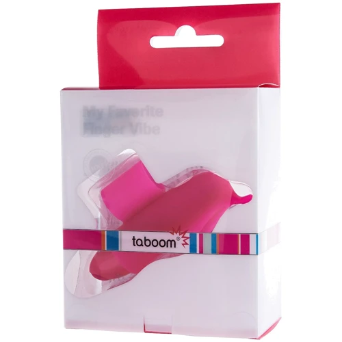 Вибратор насадка на палец Taboom My Favorite Fingervibe, 9,5х3 см, розовый