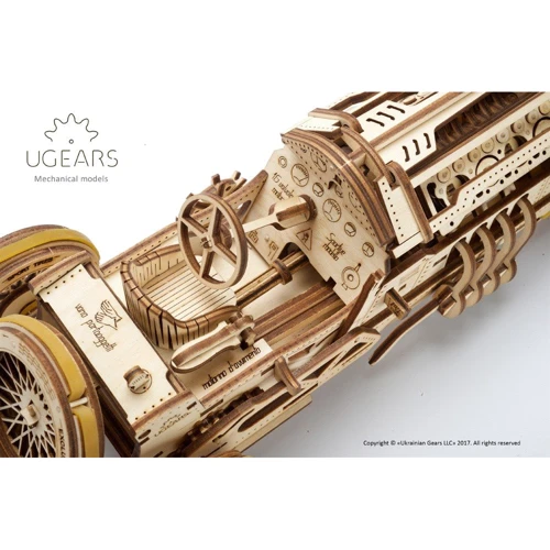 Механічний 3D пазл UGEARS "Спорткар U-9 Гран-прі" (70044) фото 10