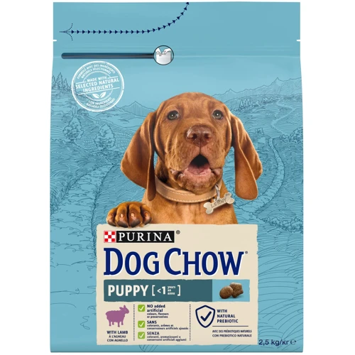 Сухой корм Dog Chow Puppy Lamb для щенков с яненком 2.5кг (12493343)