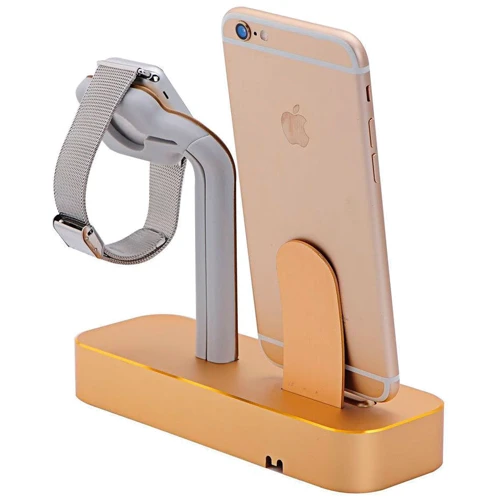 Док-станція COTEetCI Base5 Dock Stand Gold (CS2095-CEG) for Apple iPhone and Apple Watch фото 2