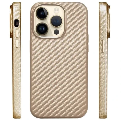 Чехол для iPhone K-DOO Mag Noble Collection Carbon Gold for iPhone 14: Цвет золотой