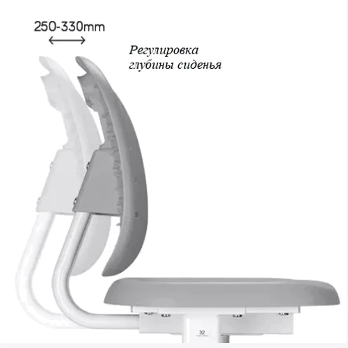 Комплект FunDesk Парта и стул-трансформеры OMINO PINK