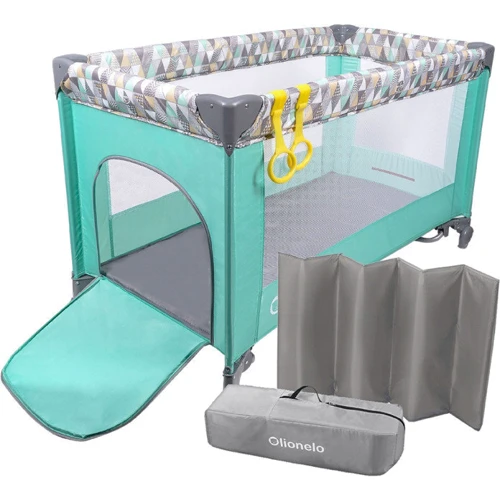 Манеж-ліжко Lionelo Adriaa (turquoise scandi)