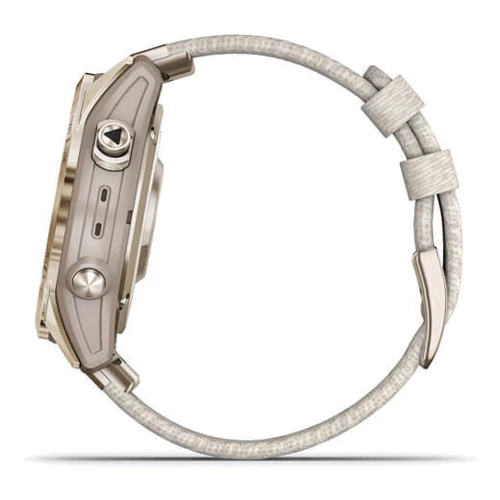 Смарт-часы Garmin Fenix 7S Sapphire Solar Cream Gold Titanium with Cream Heathered Nylon Band (010-02539-39) фото 10