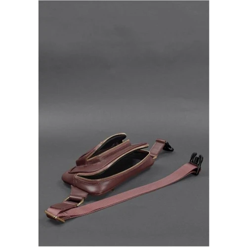 Поясная сумка BlankNote коричневая (BN-BAG-45-vin): Фактура Матовая, Гладкая