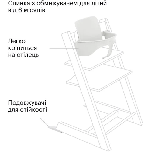Сиденье для стульчика Stokke Tripp Trapp Baby Set White (159305)