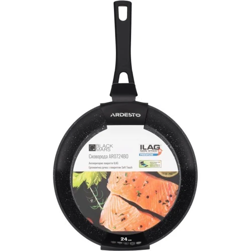 Ardesto Black Mars Orion 24 см (AR0724BO): Матеріал ручки Бакеліт