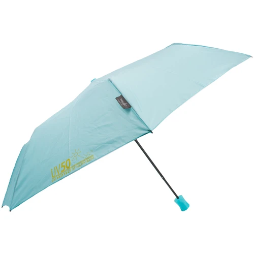 Зонт женский полуавтомат Happy Rain голубой (U45402): Фасон Складной (3 сложения)
