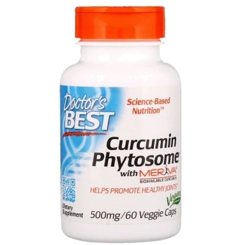 

Doctor's Best Curcumins Phytosome Featuring Meriva 500 mg 60 Veggie Caps Куркумин