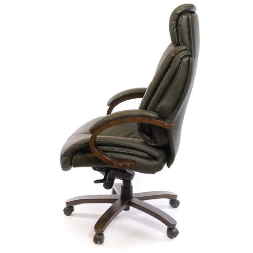 Крісло АКЛАС Арізона Soft EX MB LC-green (00018421): Матеріал оббивки Натуральная кожа