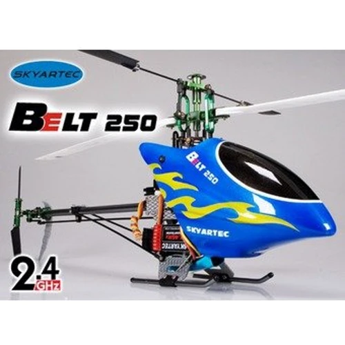 Вертолет Skyartec WASP V4 Belt 250 CNC 3D электро бесколлекторный 2.4ГГц кейс синий RTF