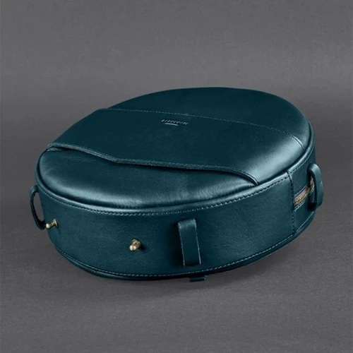 Жіноча сумка через плече BlankNote зелена (BN-BAG-30-malachite): Фактура матова, Гладка