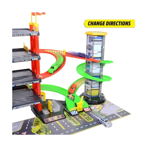 Игровой набор Dickie Toys Паркинг четыре этажа, лифт, 4 авто и вертолет (3339000)