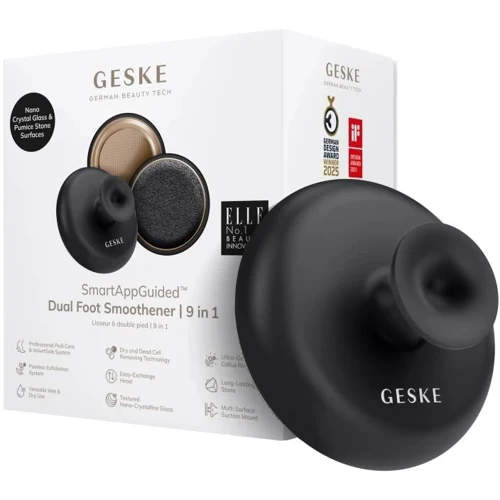 Набор для ухода за стопами с ручкой GESKE Dual Foot Smoothener 9в1 gray (HB0258)