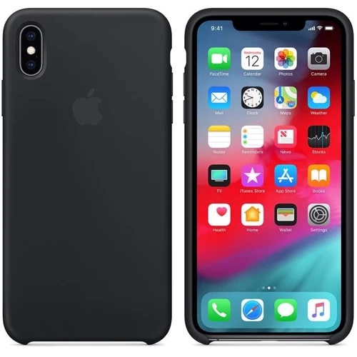 Чехол для iPhone Apple Silicone Case Black (MRW72) for iPhone Xs: Цвет черный