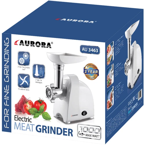 М'ясорубка Aurora AU 3463: Продуктивність, кг/хв 1.5
