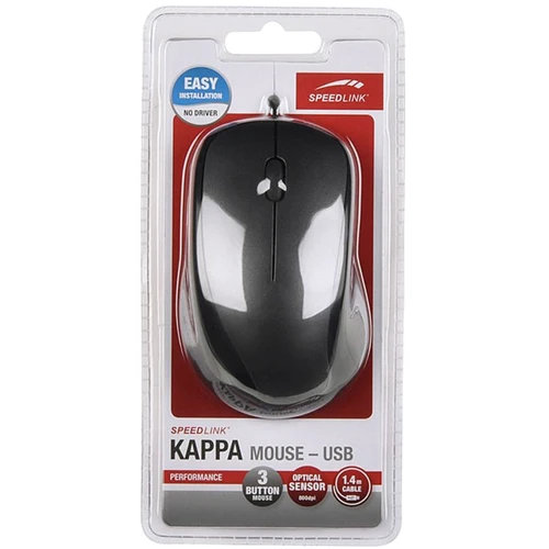 Мышь Speed-Link Kappa Black (SL-610011-BK): Эргономика для правой руки