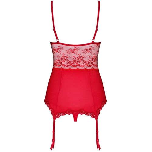 Корсет с подвязками для чулок Obsessive Lovica corset, S/M (UA67527)