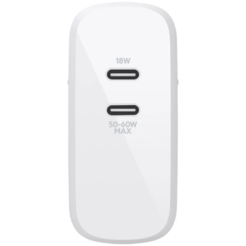 Зарядное устройство Belkin USB-C Wall Charger GAN 50+18W White (WCH003VFWH): Особенности Быстрая зарядка, USB-C
