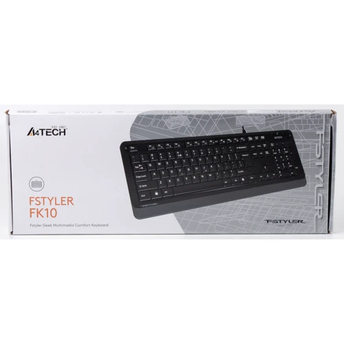 Клавіатура A4Tech Fstyler FK10 Black/Grey: Підключення дротове