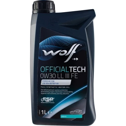 Моторное масло WOLF OFFICIALTECH 0W30 LL III FE 1л