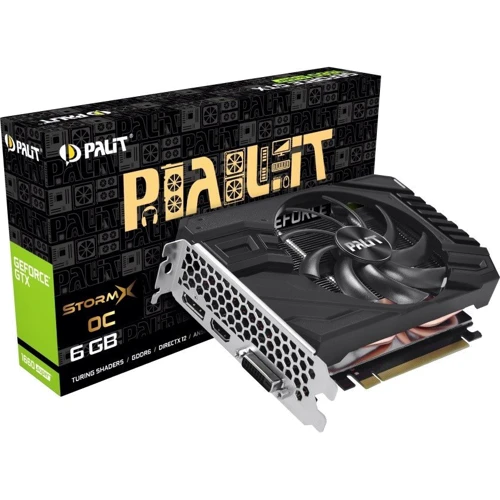 Відеокарта Palit GeForce GTX 1660 SUPER StormX OC 6GB (NE6166SS18J9-161F): Обсяг пам'яті, Гб 6