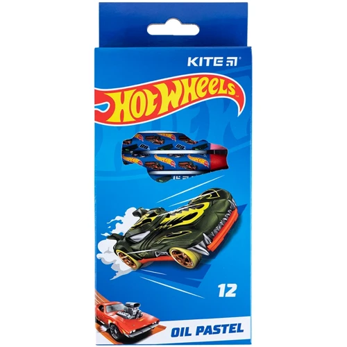 Пастель олійна Kite Hot Wheels 12 кольорів (HW24-071)