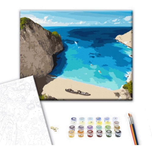 Картина за номерами Brushme Синя лагуна 40х50 см (BS52632): Виробник Brushme