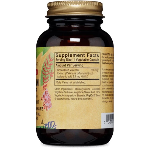 Solgar Standardized Valerian Root Extract 60 Vegetable Capsules: Форма выпуска Капсулы