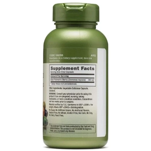GNC Herbal Plus Saw Palmetto Berries Ягоды Со Пальметте 540 mg 100 капсул: Форма выпуска Капсулы