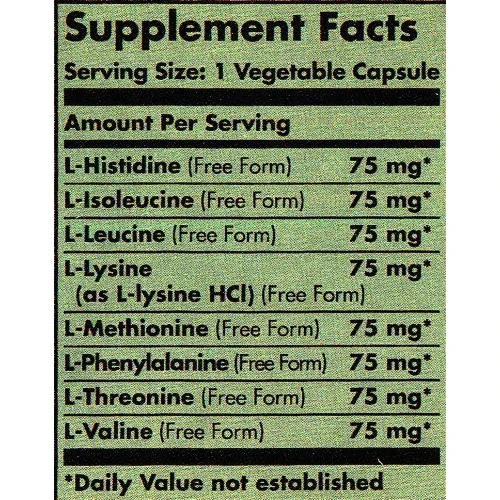 Solgar Essential Amino Complex 60 Vegetable Capsules: Тип Комплексные