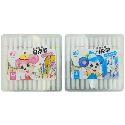 Скетч Маркер двусторонний JO Mouse 221-36 36 шт. набор