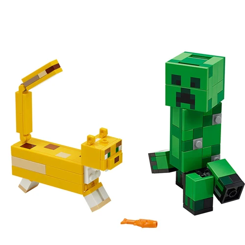 Конструктор LEGO Minecraft Большие фигурки Minecraft, Крипер и Оцелот 184 детали (21156) фото 7
