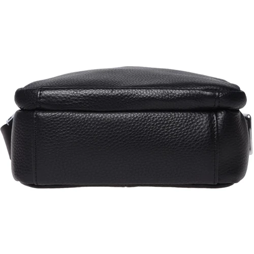 Чоловіча сумка через плече Ricco Grande чорна (K16406a-black): Тип ручки Коротка ручка, Плечовий ремінь