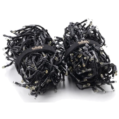 Гирлянда Smart LED Twinkly Cluster AWW 400 Gen II IP44 кабель черный: Тип Линейная