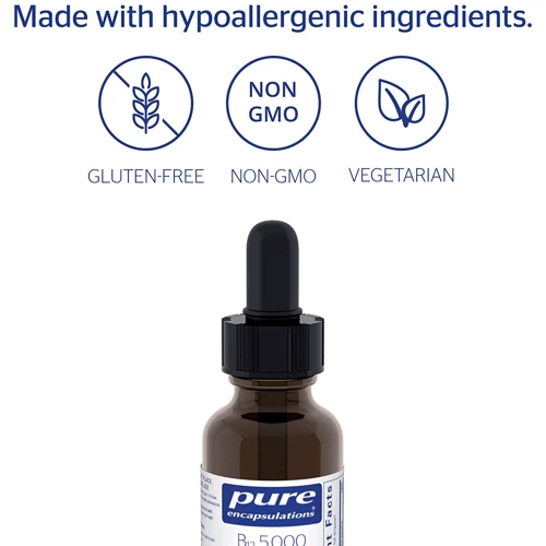 Pure Encapsulations B12 5000 liquid 30 ml Витамин B12: Форма выпуска Жидкость