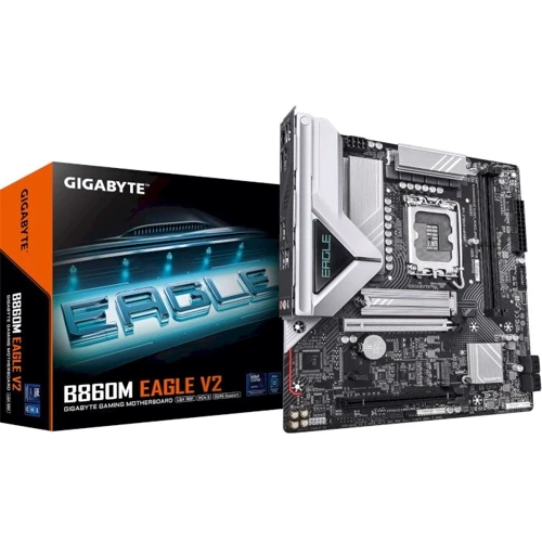 GIGABYTE B860M EAGLE V2: Оперативная память 2xDDR5 9066 МГц, до 128 ГБ