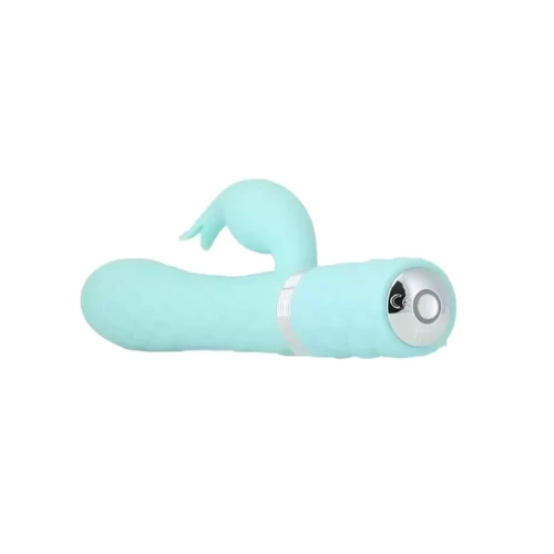 Роскошный вибратор Pillow Talk Lively Teal с кристаллом Сваровски для точки G