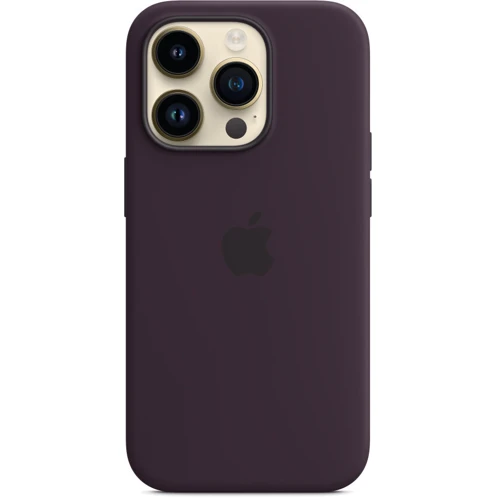Чохол для iPhone Apple Silicone Case з MagSafe Elderberry (MPTK3) для iPhone 14 Pro: Колір бордовый