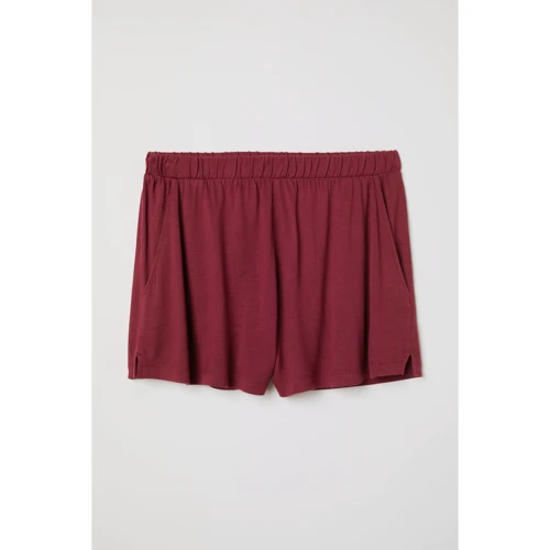 Шорты H&M 3988297 XS бордовые