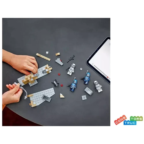 Конструктор LEGO STAR WARS Боевой комплект Засада на Мандалоре (75373): Количество деталей, шт. 109