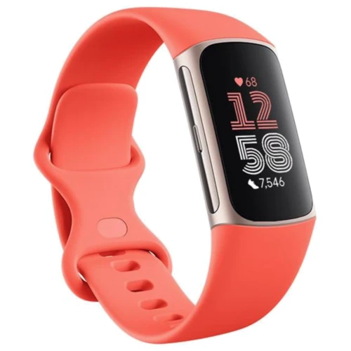 Фитнес-браслет Fitbit Charge 6 Coral / Champagne Gold Aluminum