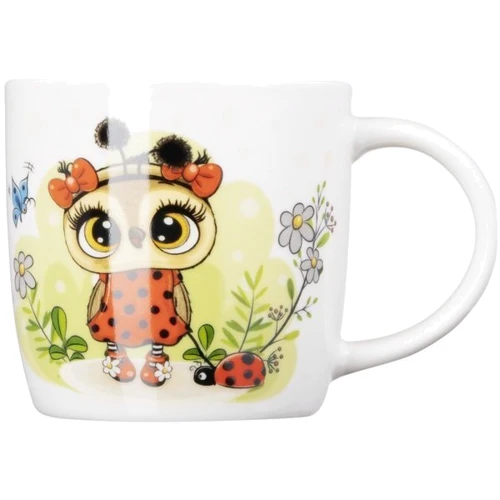 Набор детской посуды Ardesto Lucky owl 3 предмета фарфор (AR3454LS): Материал фарфор