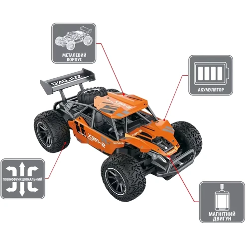 Автомобиль Sulong Toys METAL CRAWLER на р/у – S-REX (оранжевый) (SL-230RHO): Тип управления Радиоуправление