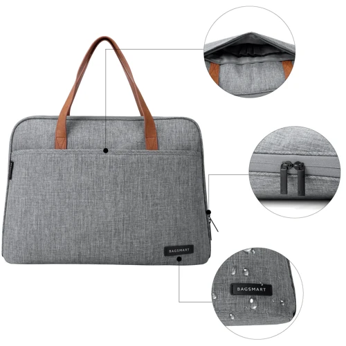 Сумка для ноутбуков Bagsmart 14" Grey (BM0140008A008) фото 5
