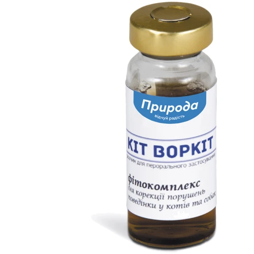 Капли Природа фитокомплекс "Кiт Воркiт" для кошек и собак (3фл.х10мл) (4820150200473): Форма выпуска Капли